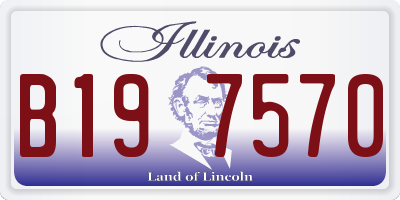 IL license plate B197570