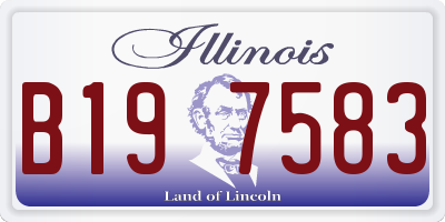 IL license plate B197583