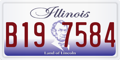 IL license plate B197584