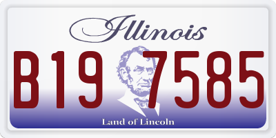 IL license plate B197585