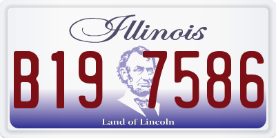 IL license plate B197586