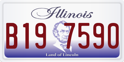 IL license plate B197590