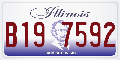 IL license plate B197592