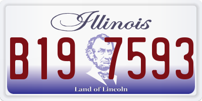 IL license plate B197593