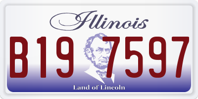 IL license plate B197597