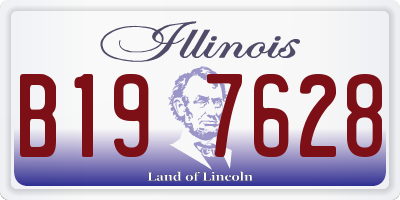 IL license plate B197628