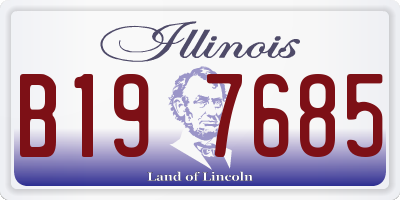IL license plate B197685