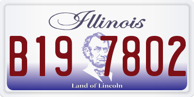 IL license plate B197802