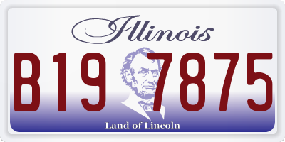 IL license plate B197875