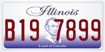IL license plate B197899