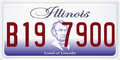 IL license plate B197900