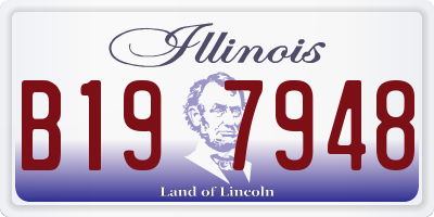 IL license plate B197948