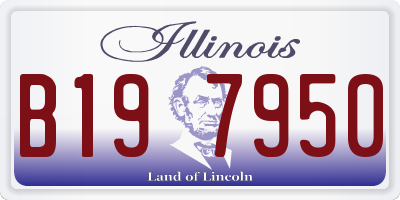 IL license plate B197950