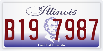 IL license plate B197987