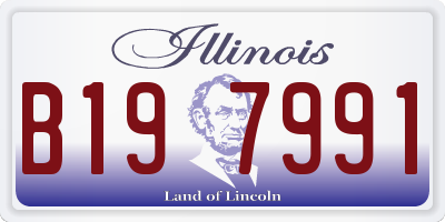 IL license plate B197991
