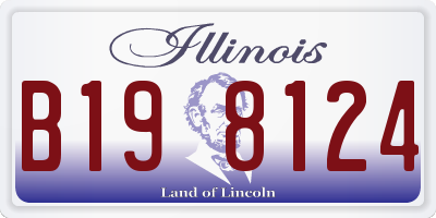 IL license plate B198124