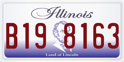 IL license plate B198163