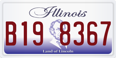 IL license plate B198367
