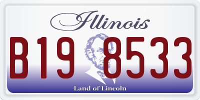 IL license plate B198533