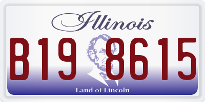 IL license plate B198615