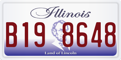 IL license plate B198648