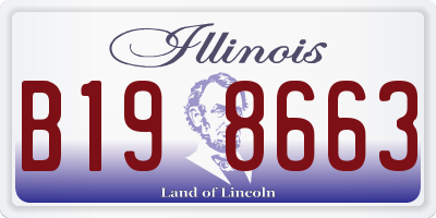 IL license plate B198663