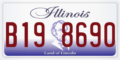 IL license plate B198690