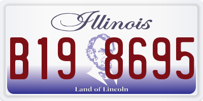 IL license plate B198695
