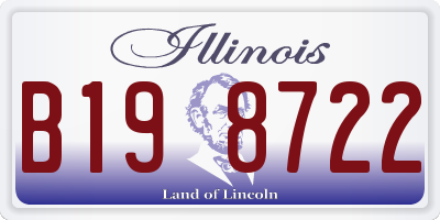 IL license plate B198722
