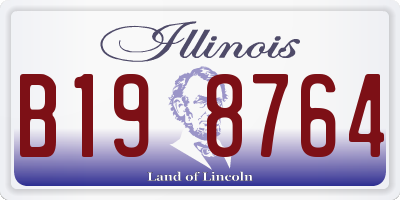 IL license plate B198764