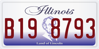 IL license plate B198793
