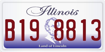 IL license plate B198813