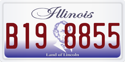 IL license plate B198855