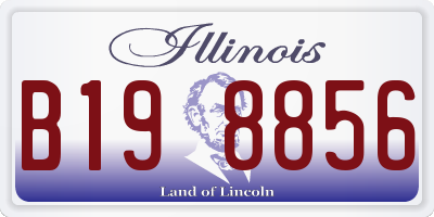 IL license plate B198856