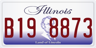IL license plate B198873