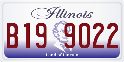 IL license plate B199022