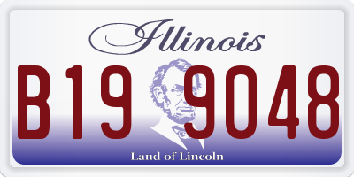 IL license plate B199048