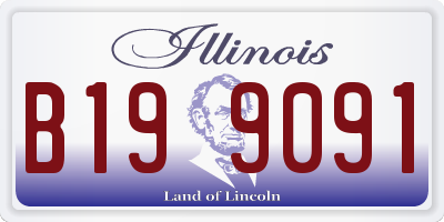IL license plate B199091
