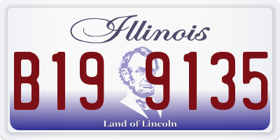 IL license plate B199135