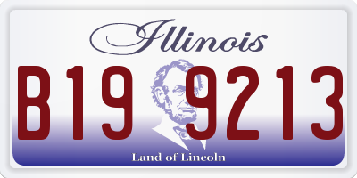 IL license plate B199213