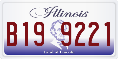 IL license plate B199221