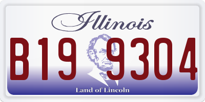 IL license plate B199304