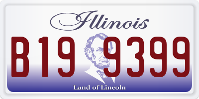 IL license plate B199399