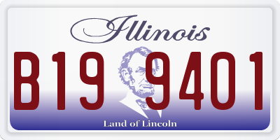 IL license plate B199401