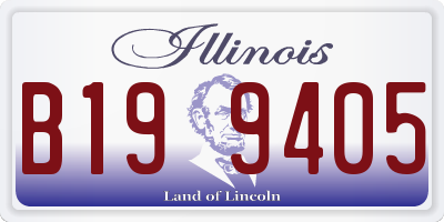 IL license plate B199405