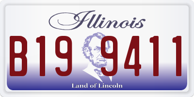 IL license plate B199411