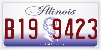 IL license plate B199423