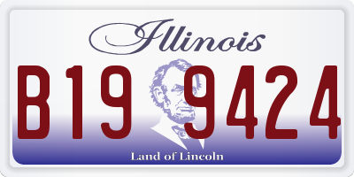 IL license plate B199424