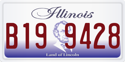 IL license plate B199428