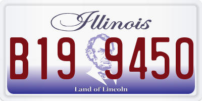 IL license plate B199450